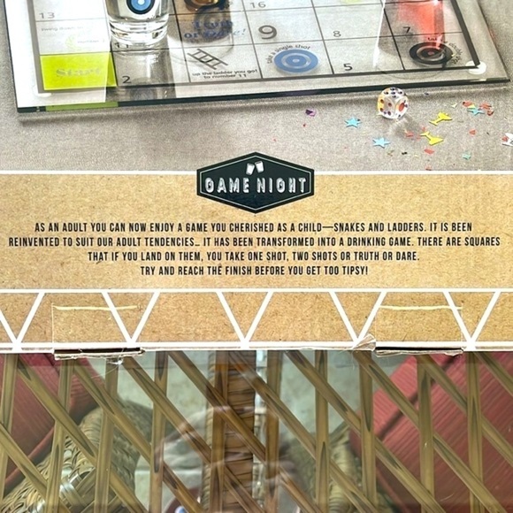 Brand New Shoots & Ladders Drinking Game Glass Party Shot Glasses Game Night - Picture 6 of 13